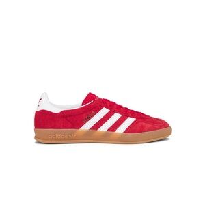 Adidas Gazelle Indoor “Better Scarlett Gum” Red and White Sneakers